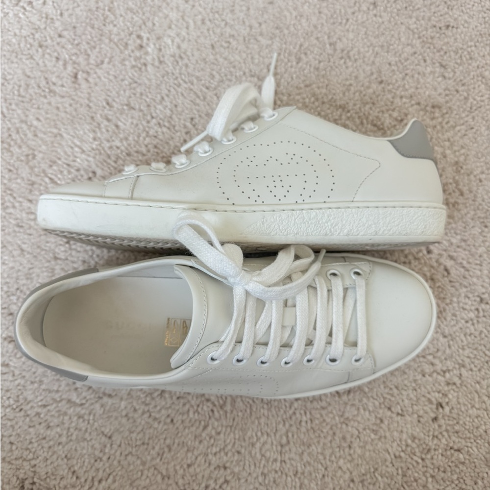 Gucci White Athletic Shoes
